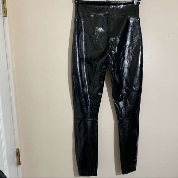 Spanx Faux Patent Leather Leggings Black size S - Picture 12 of 15